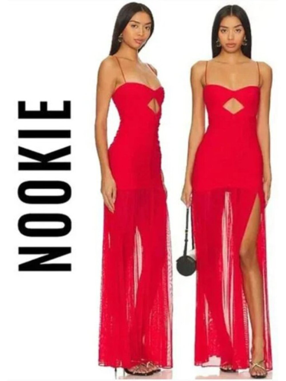 💥BREATHTAKING!💥NOOKIE Monroe Maxi Dress in Flame